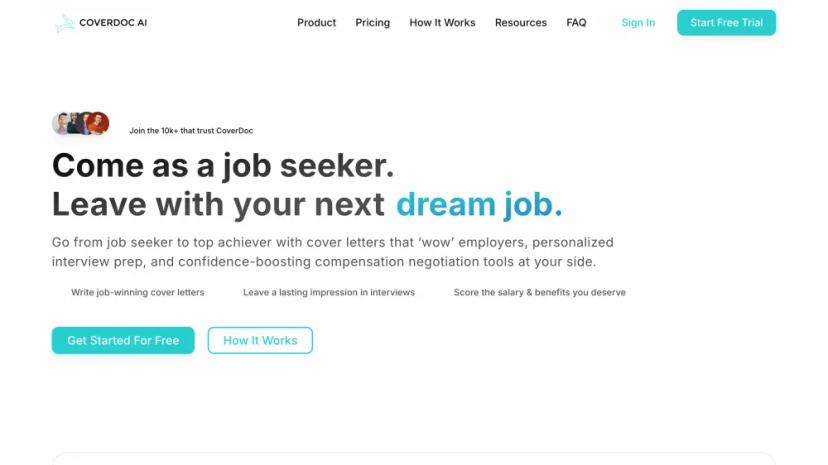 Screenshot of AI-Powered Job Application Assistance