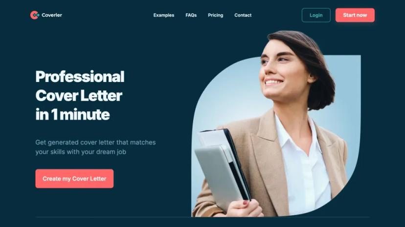 Screenshot of AI Cover Letter Generator