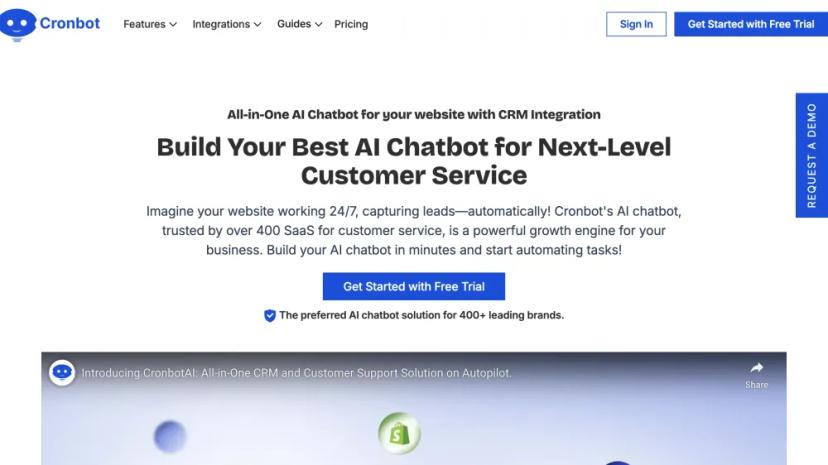 Screenshot of All-in-One AI Chatbot Platform for Next-Level Customer Service