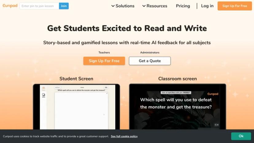 Screenshot of AI-Powered Literacy Learning Platform for Engaging and Personalized Education