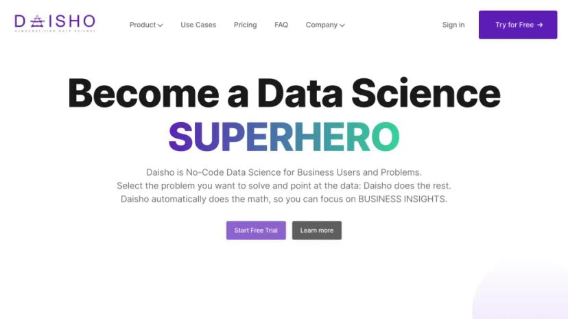 Screenshot of No-Code Data Science for Business Users