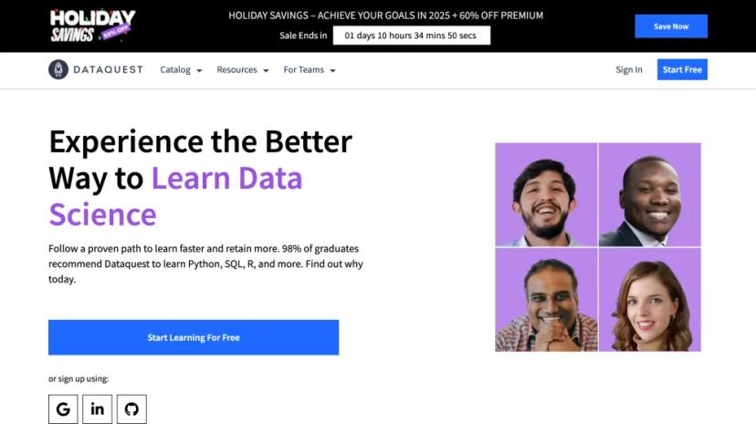 Screenshot of Accelerate Your Data Science Learning Journey with DataQuest