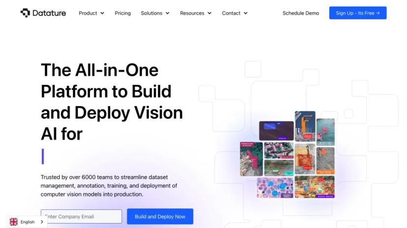 Screenshot of The All-In-One Platform to Build and Deploy Vision AI