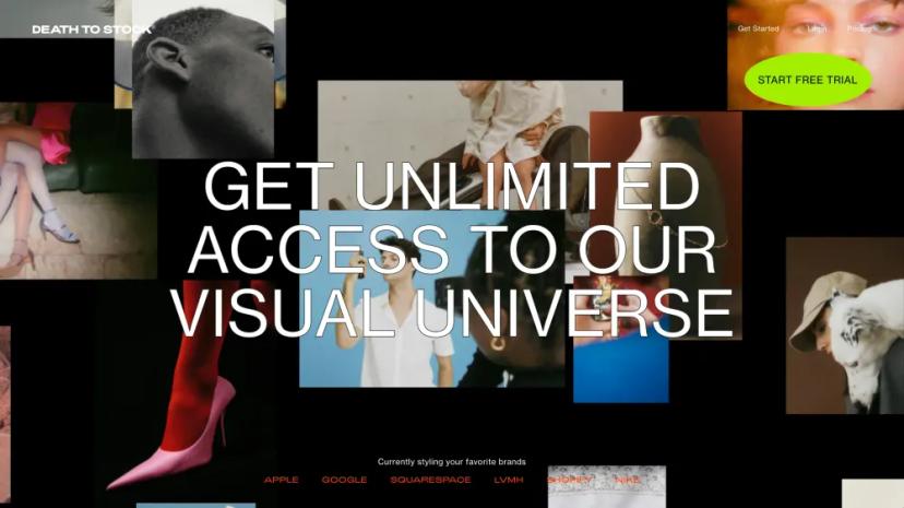 Screenshot of Death to Stock Visuals: Elevate Your Brand with Trend-Focused Visual Production