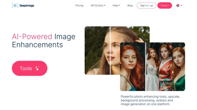 Screenshot of AI-POWERED IMAGE ENHANCEMENTS