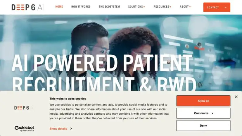 Screenshot of AI-Powered Precision Patient Recruitment for Clinical Trials