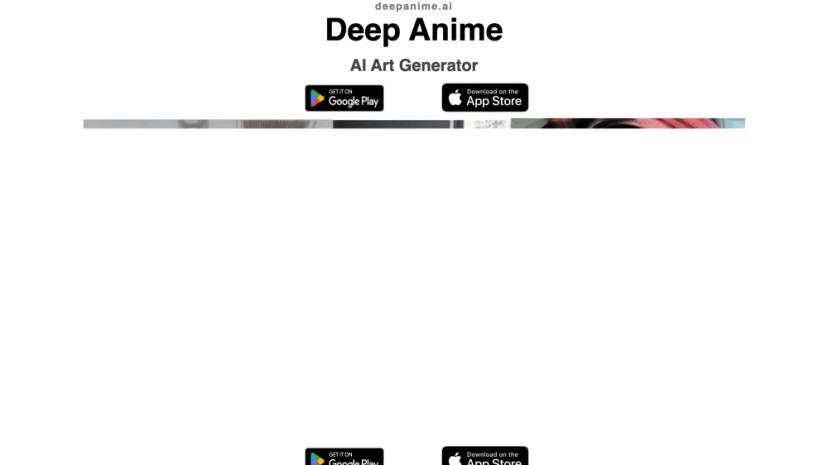 Screenshot of DeepAnime AI Art Generator