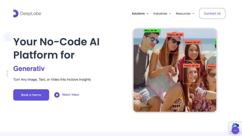 Screenshot of Your No-Code AI Platform for Computer Vision and Text Analytics