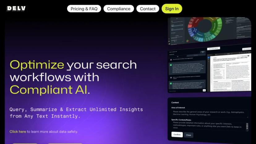 Screenshot of Optimize Your Search Workflows with Compliant AI