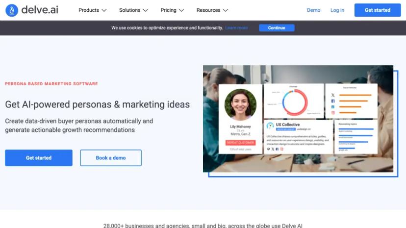 Screenshot of AI-Powered Persona and Marketing Insights