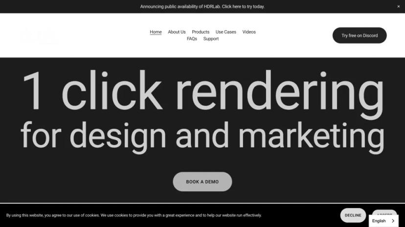 Screenshot of One-Click Rendering and AI Tools for Designers and Marketers