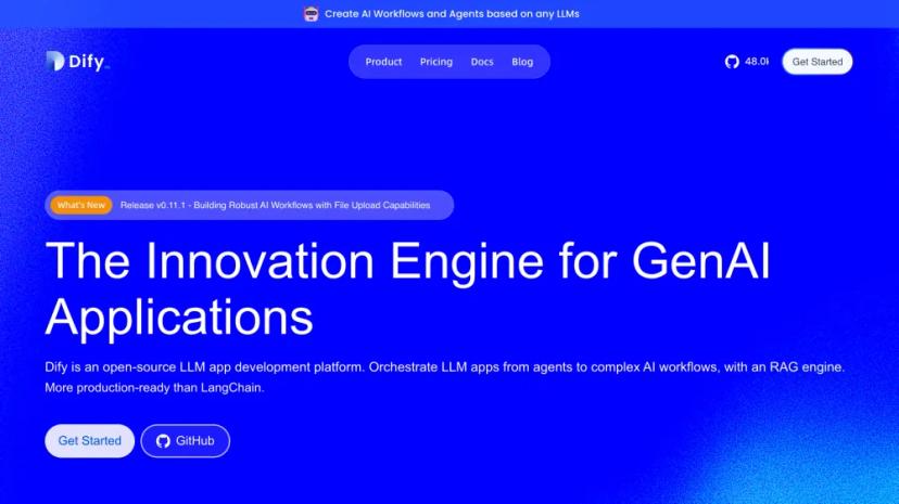 Screenshot of The Innovation Engine for Generative AI Applications