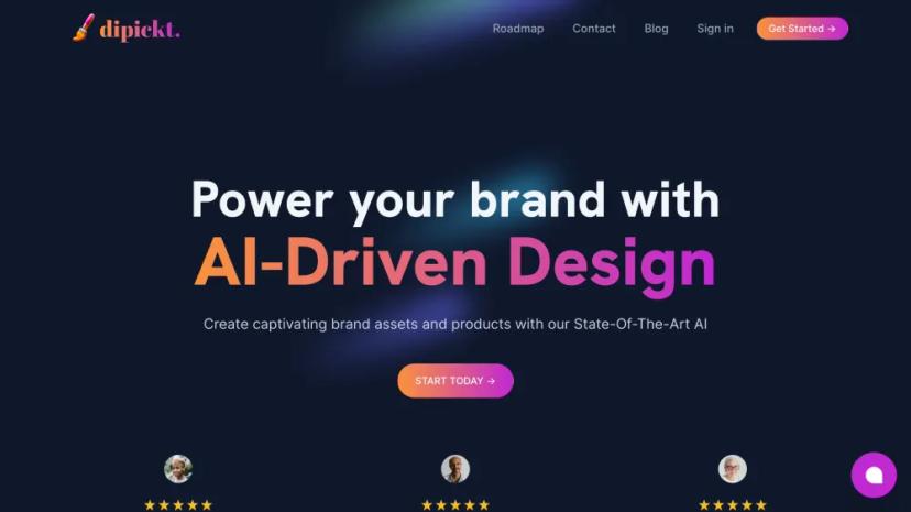 Screenshot of AI-Driven Branding Tool