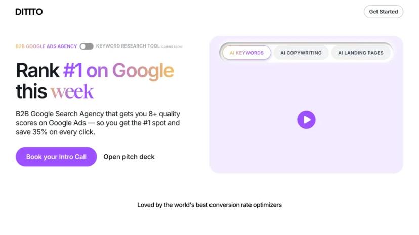 Screenshot of AI-Powered Google Ads Agency