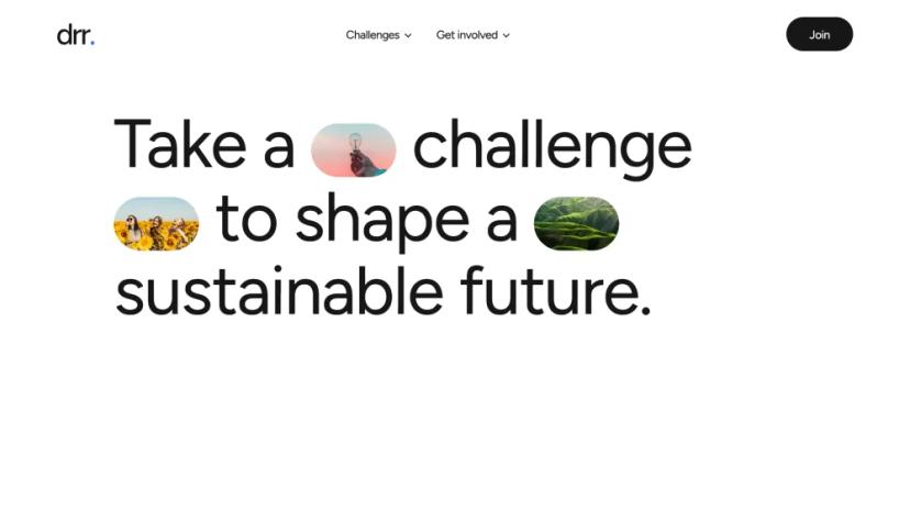 Screenshot of Get Involved in Shaping a Sustainable Future