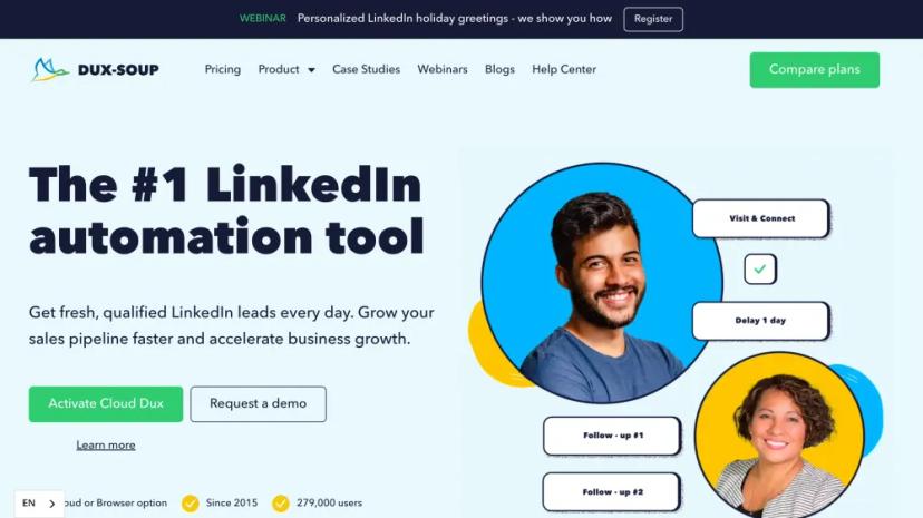 Screenshot of Automate LinkedIn Lead Generation with Dux-Soup