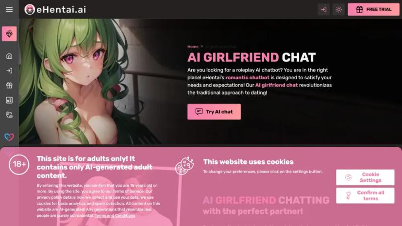 Screenshot of Immersive Roleplay AI Chatbot for Creating Dynamic Conversations