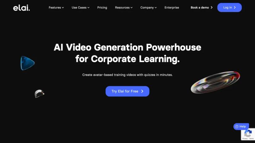 Screenshot of AI Video Generation for Corporate Learning