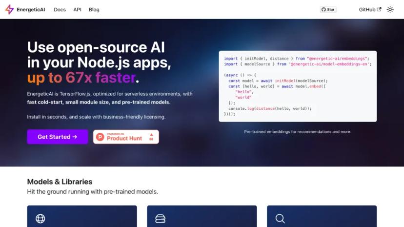 Screenshot of Accelerate Your Node.js Apps with Open-Source AI