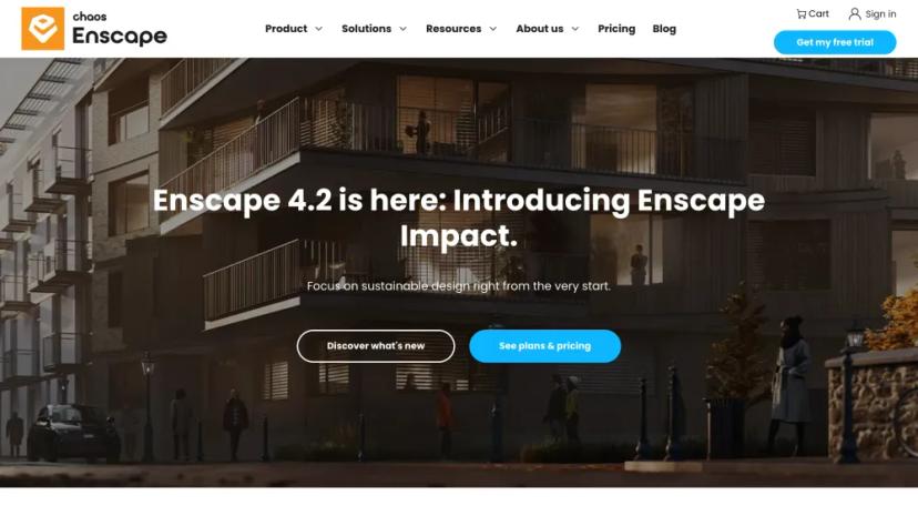 Screenshot of Enscape: Real-Time Visualization and Design Workflow Plugin