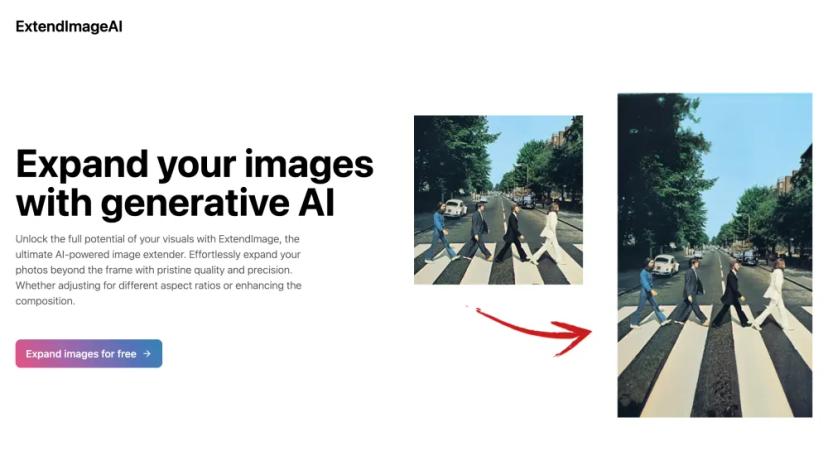 Screenshot of Expand Your Images with AI-Powered Image Extender