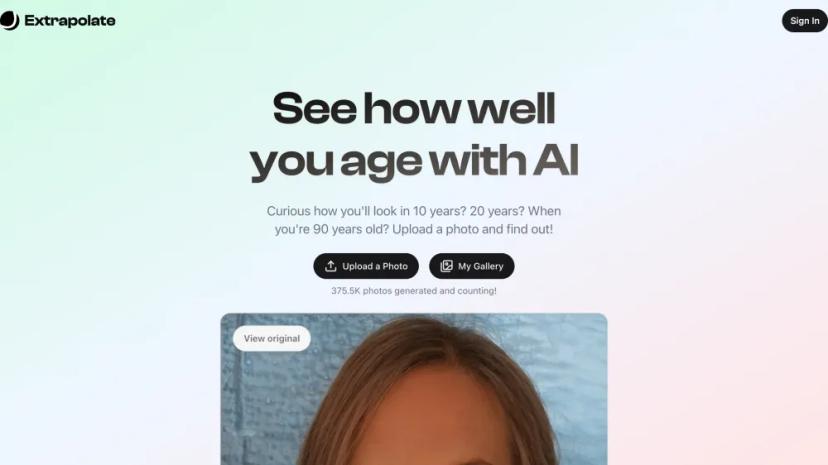 Screenshot of Curious to See Your Future Self?