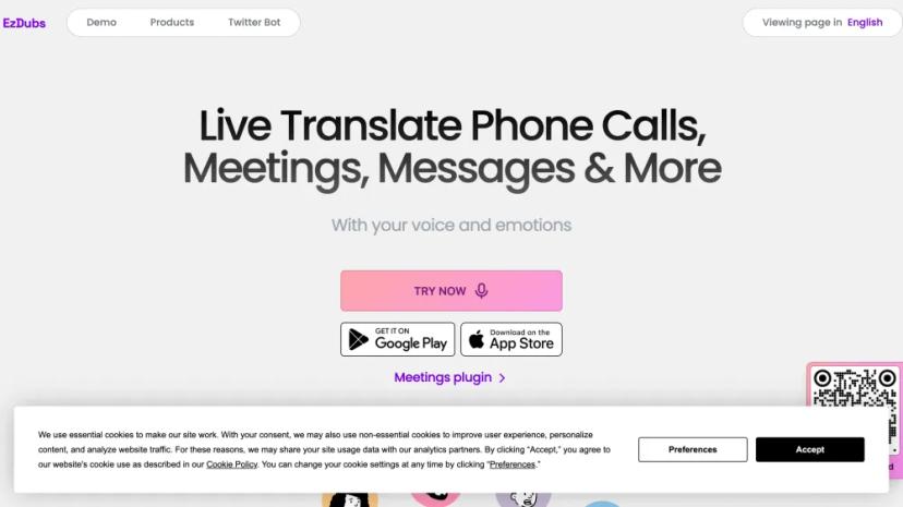 Screenshot of Real-Time Translation for Calls, Messages & More