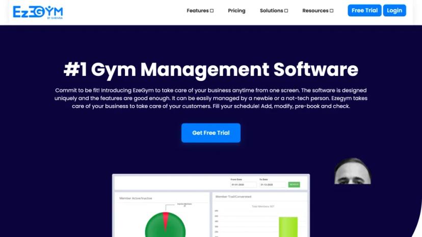 Screenshot of EzeGym - Gym Management Software