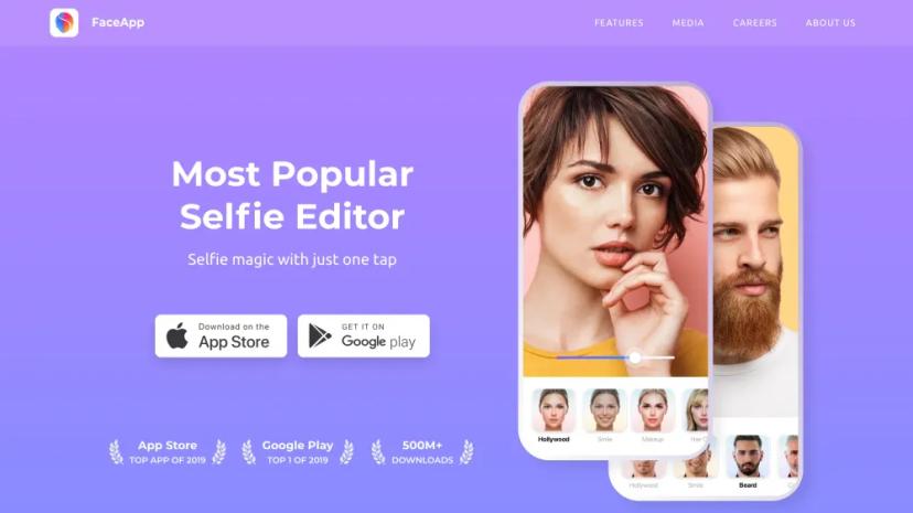 Screenshot of FaceApp - AI-Powered Selfie Editor