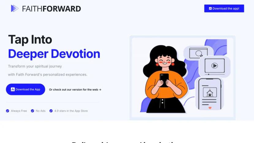 Screenshot of Deeper Devotion with Personalized Guidance