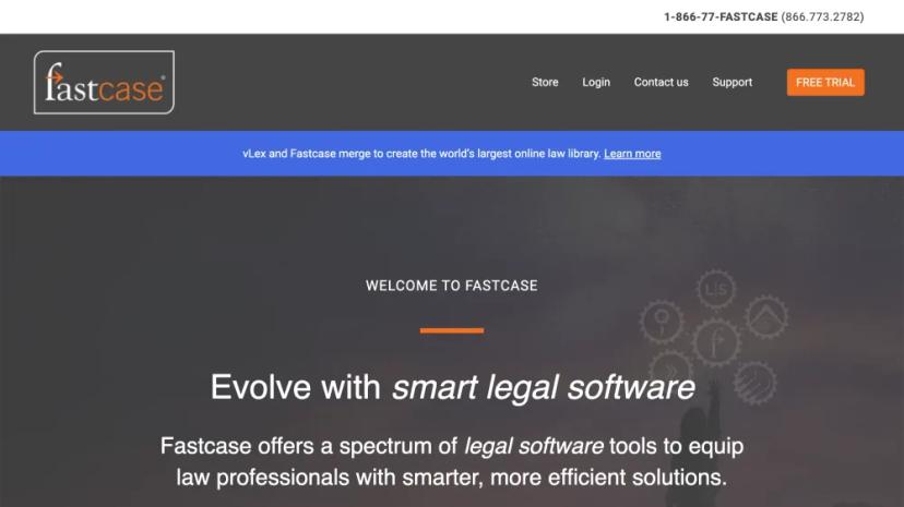 Screenshot of Fastcase Evolve: Smart Legal Software for Law Professionals