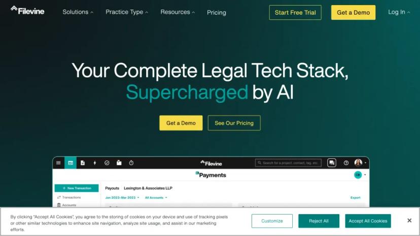 Screenshot of Supercharge Your Legal Practice with AI-Powered Solutions