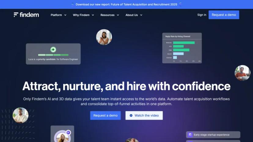 Screenshot of AI-Powered Talent Acquisition Platform