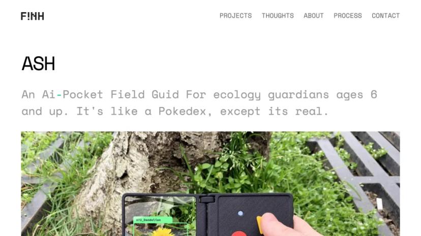 Screenshot of AI-Powered Ecology Pocket Field Guide for Children