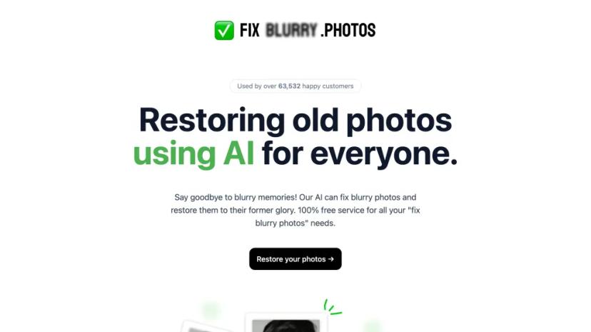 Screenshot of Fix Blurry Photos with AI