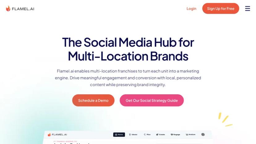 Screenshot of AI-Powered Social Media Management for Multi-Location Brands