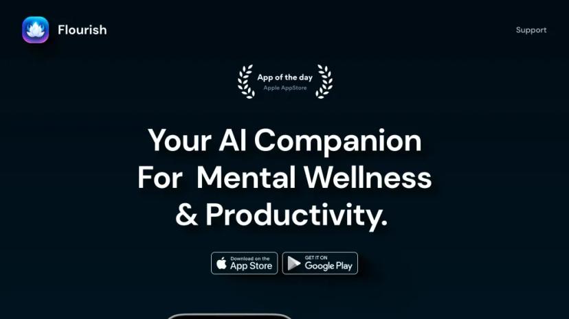 Screenshot of Your AI Companion for Mental Wellness & Productivity