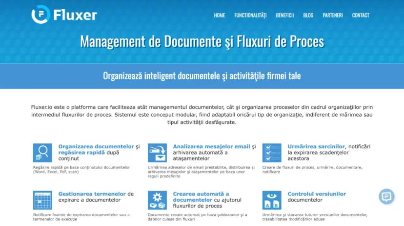 Screenshot of Platform for Document and Process Management