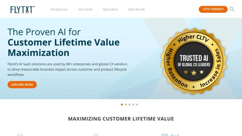 Screenshot of AI SaaS for Customer Lifetime Value Maximization