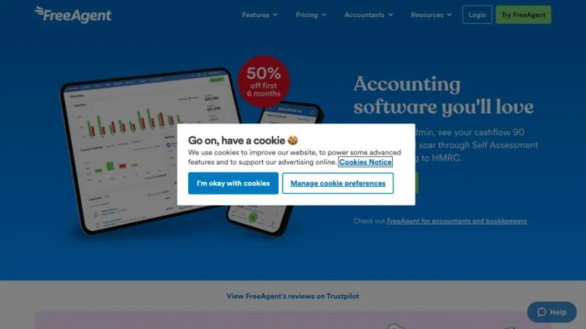 Screenshot of FreeAgent - Accounting Software You'll Love