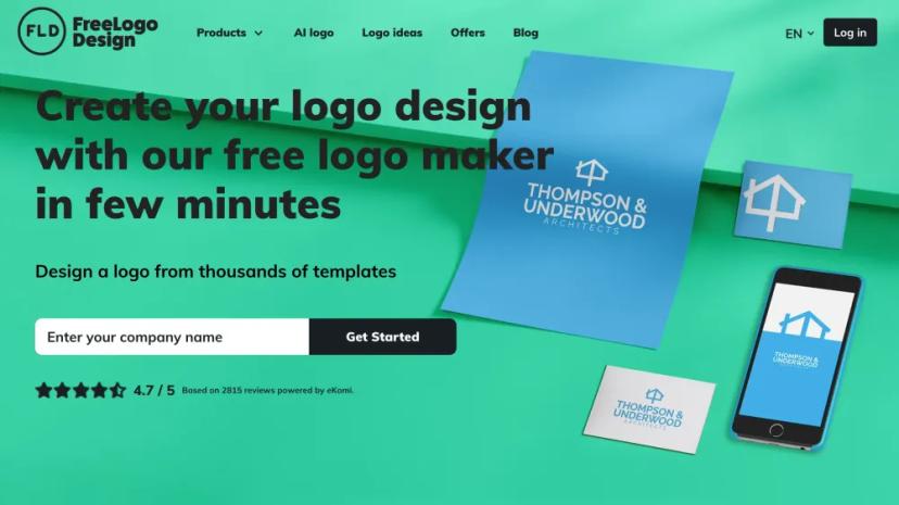 Screenshot of Free Logo Design - Create Your Company Logo for Free