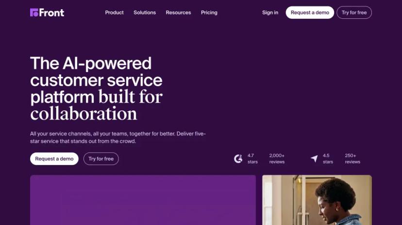 Screenshot of AI-Powered Customer Service Platform for Collaborative Teams