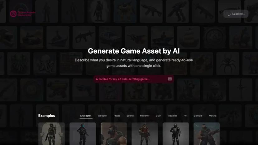 Screenshot of Generate Game Assets with AI