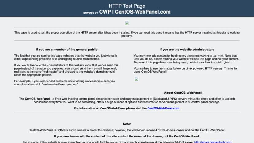 Screenshot of CWP