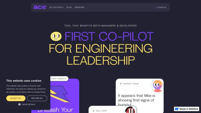 Screenshot of Ace: AI-powered Co-Pilot for Engineering Leadership