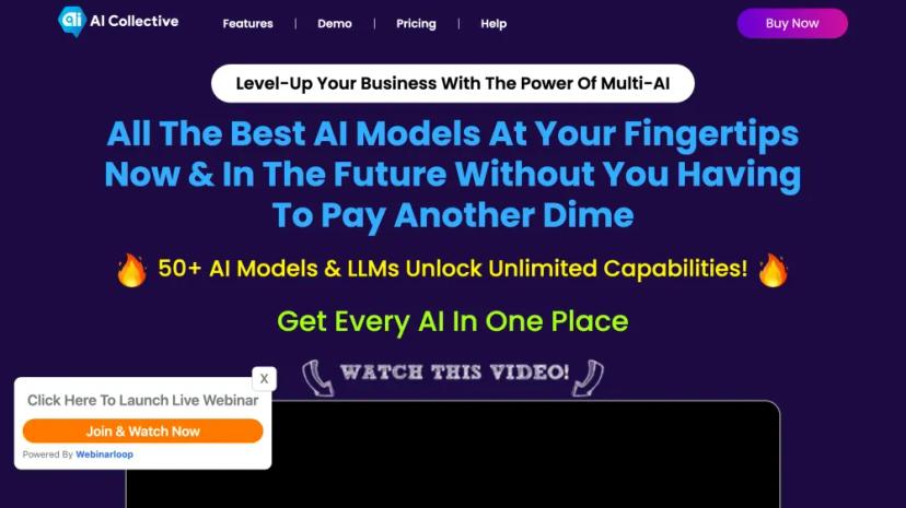 Screenshot of Unlock 50+ AI Models & Leverage Unlimited Capabilities for Your Business