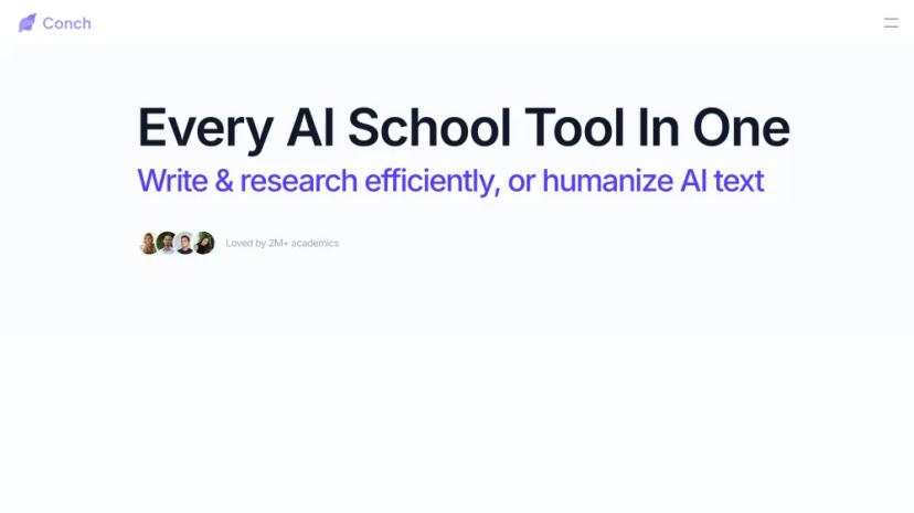 Screenshot of Conch - AI School Tool