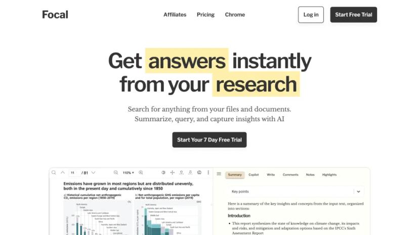 Screenshot of AI-Powered Research Platform for Business Professionals and Researchers