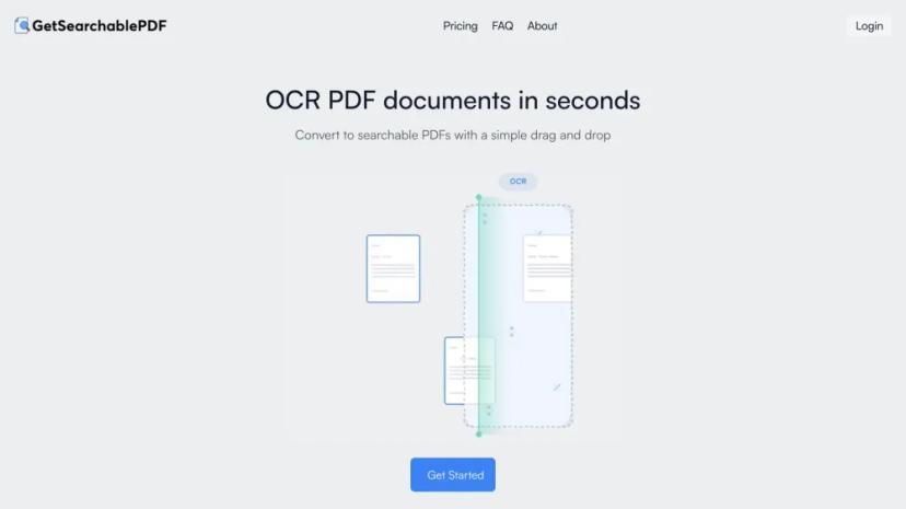 Screenshot of OCR PDF Documents in Seconds