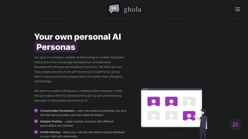 Screenshot of Your Personal AI Chatbot Companion